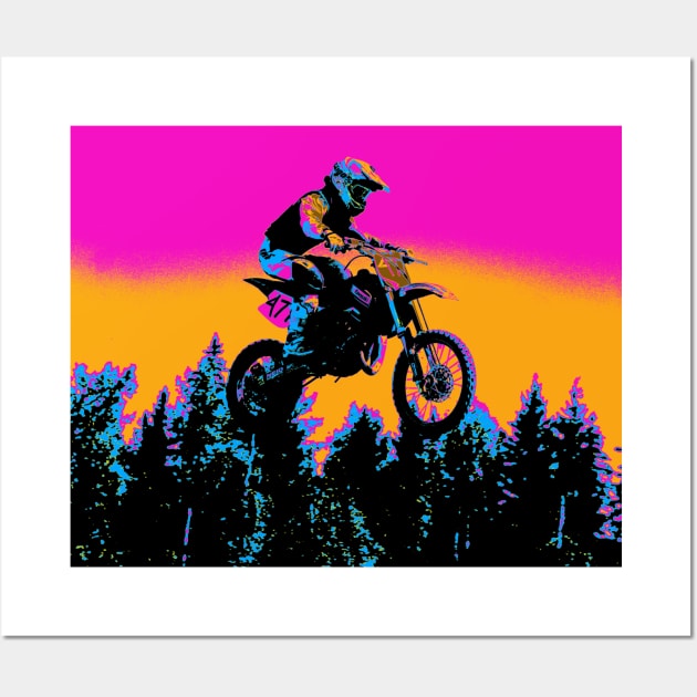 Born to Ride - Motocross Rider Wall Art by Highseller